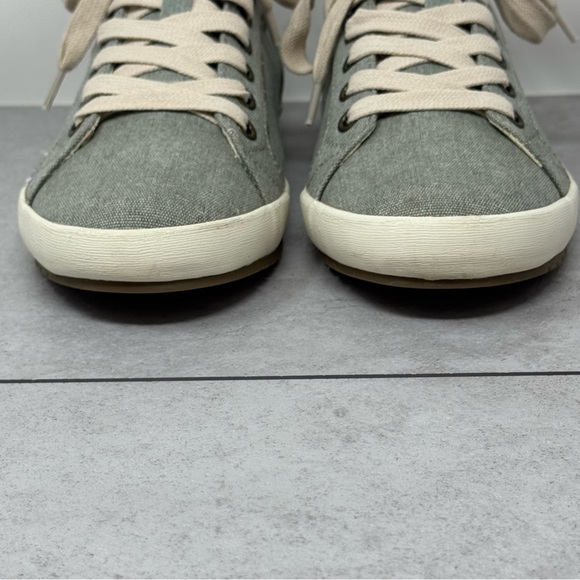 Taos Footwear Star Sneakers Ortho Sole Light Sage Green Wash Size 7 - Picture 4 of 11